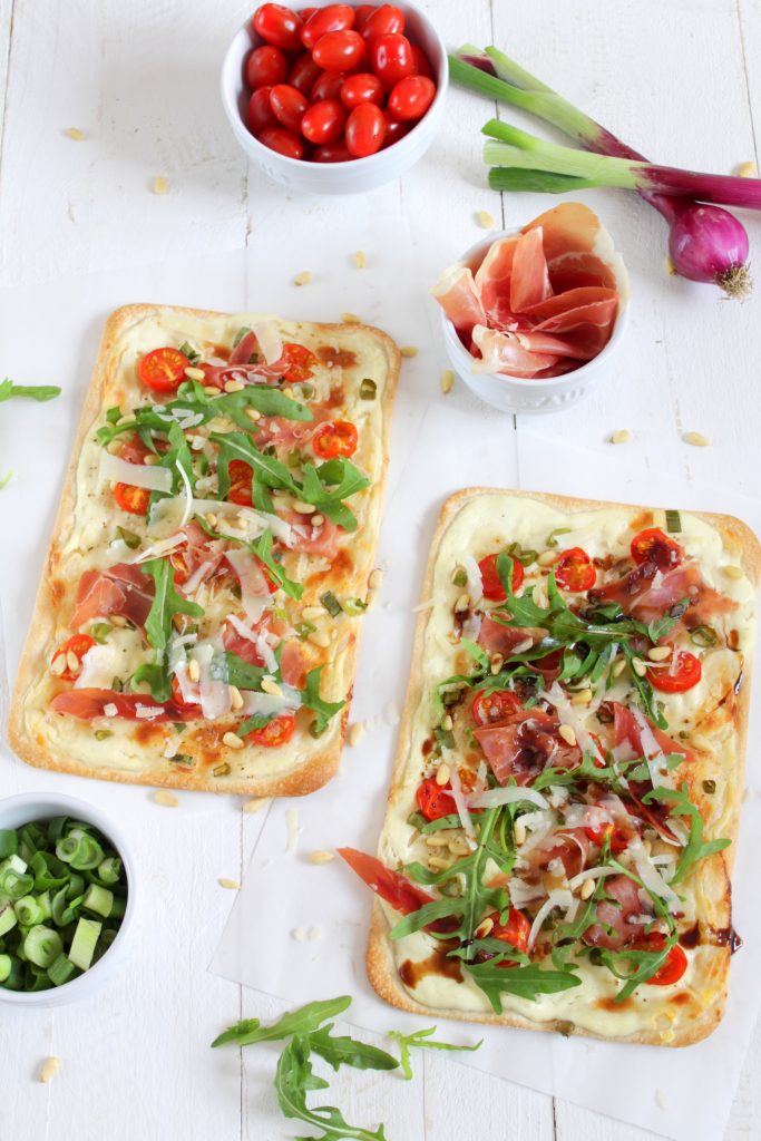 Mediterraner Flammkuchen