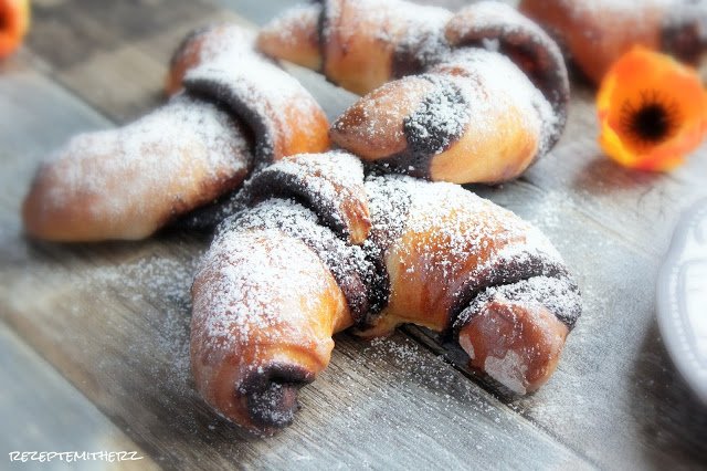 Schokoladen-Hörnchen, Thermomix Rezept