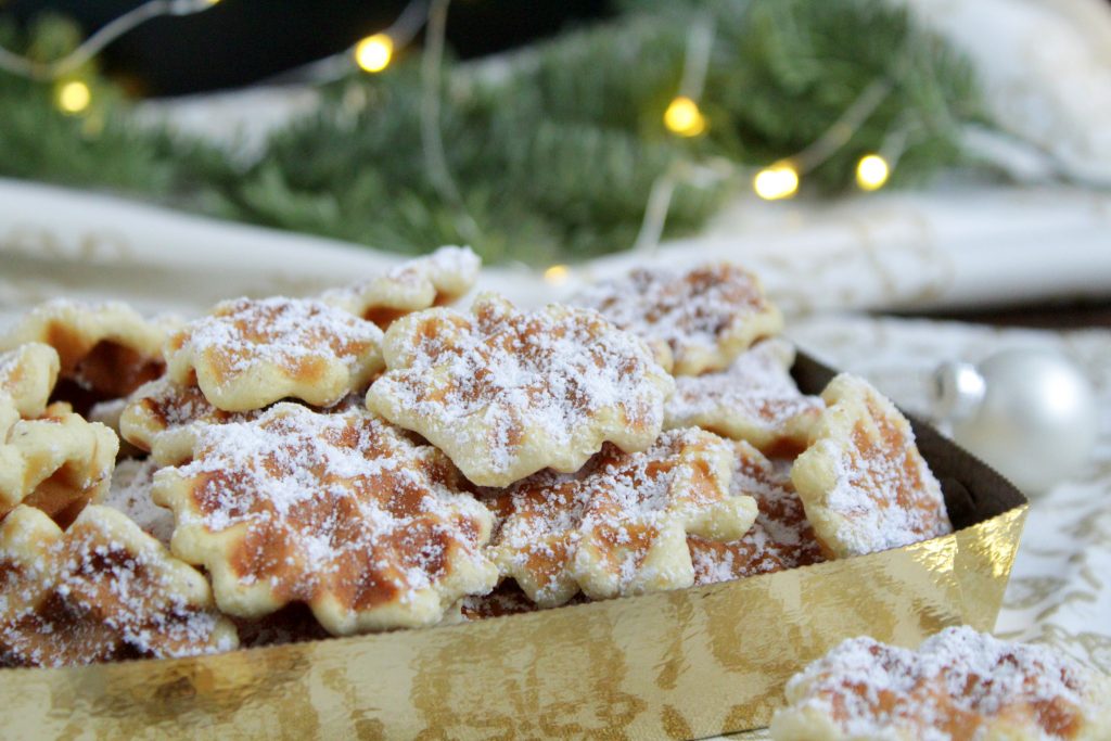 Waffelplätzchen mit 3 Varianten