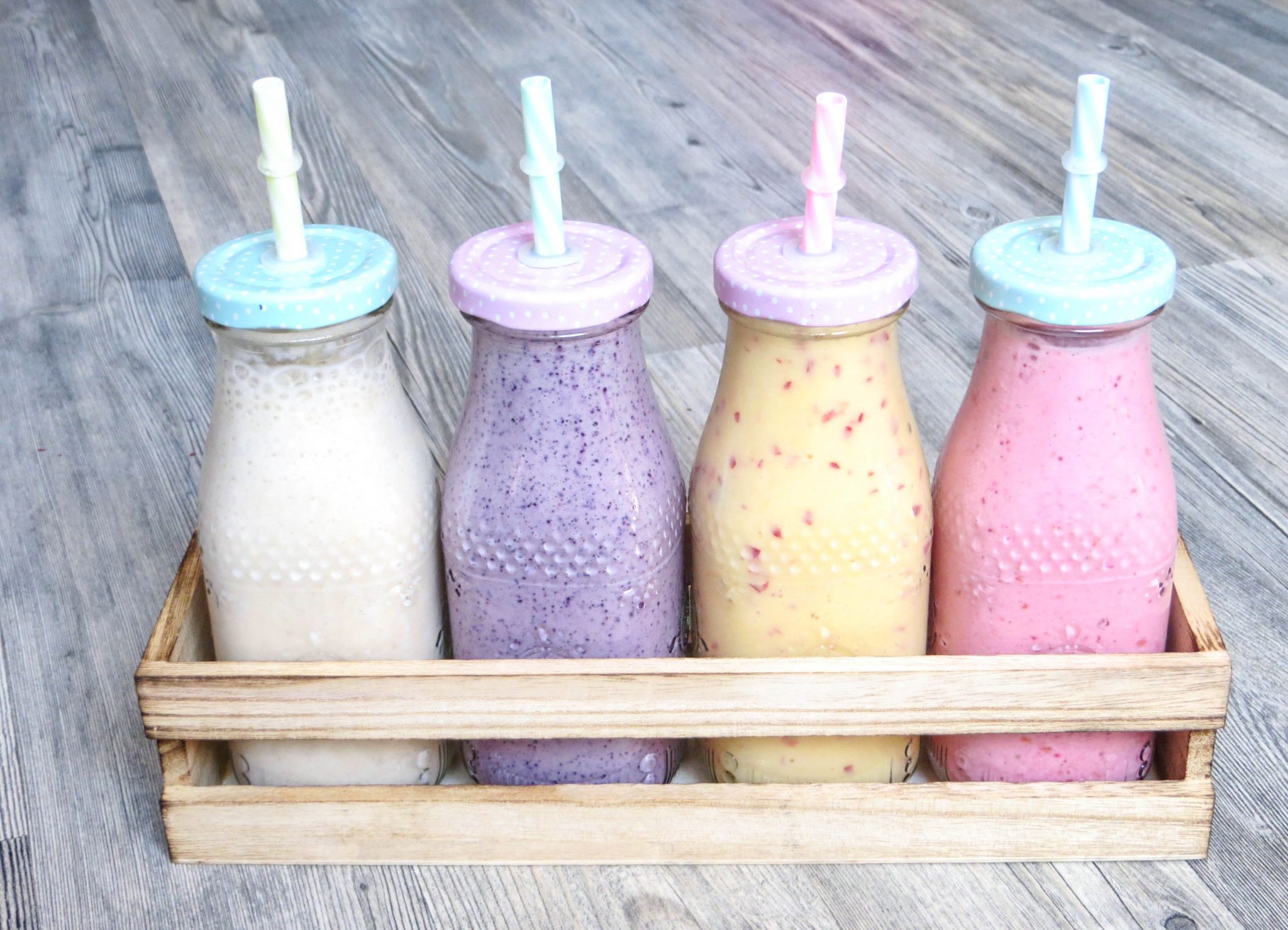 Pfirsich – Erdbeer – Smoothie – food with love