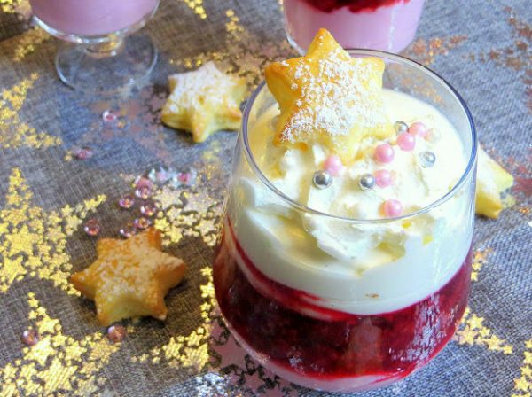 X-MAS Creme mit Himbeeren – food with love