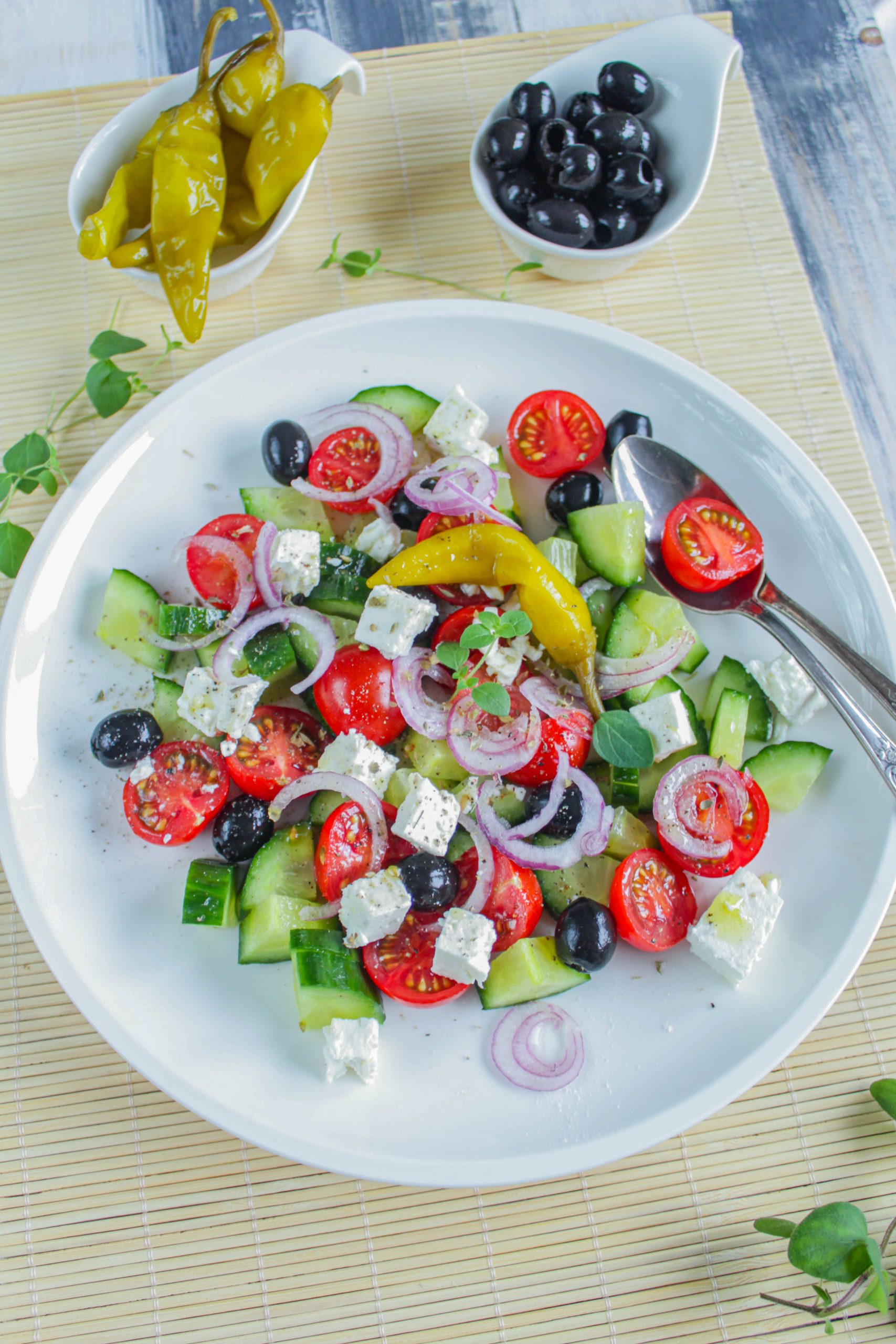 Salat griechische Art | griechischer Salat – food with love