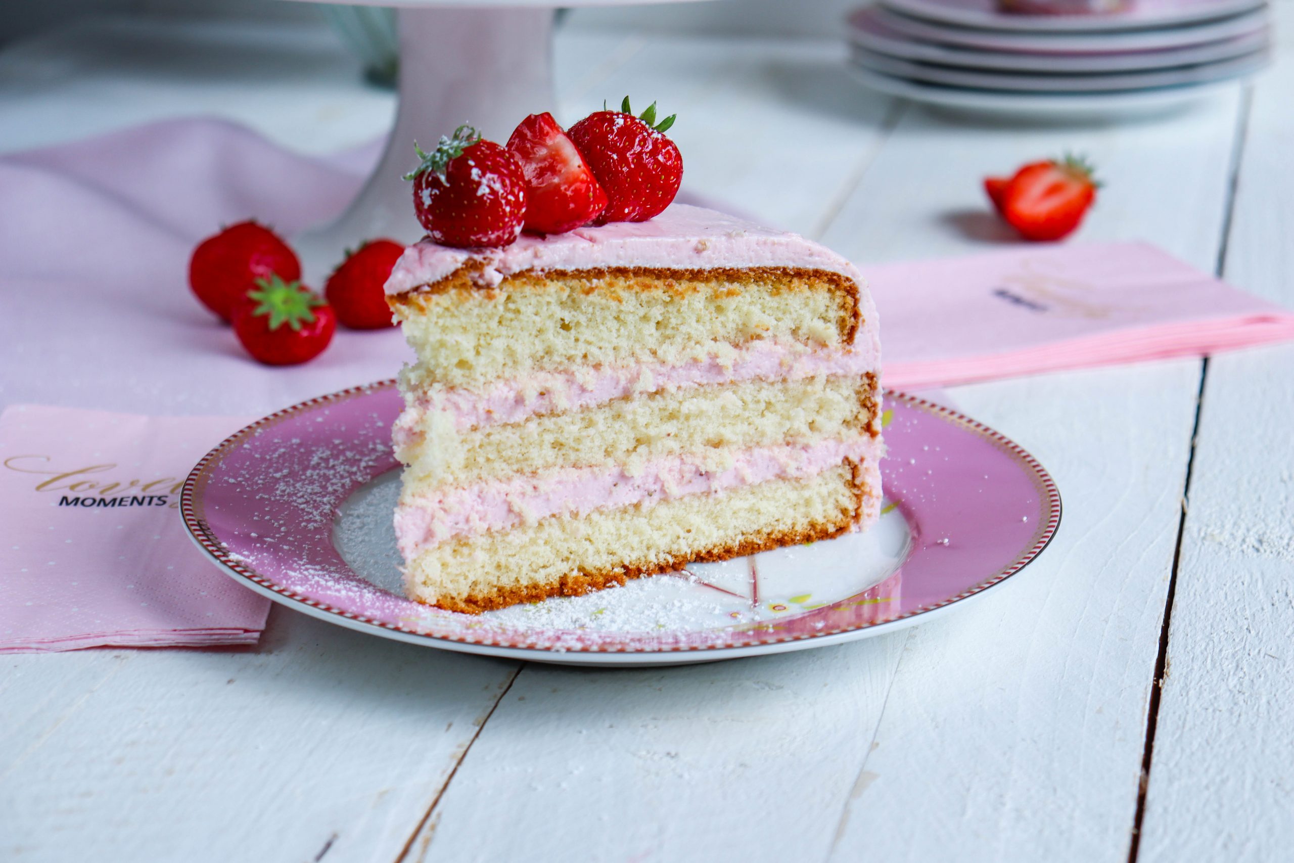 Erdbeer-Käsesahne-Torte – food with love