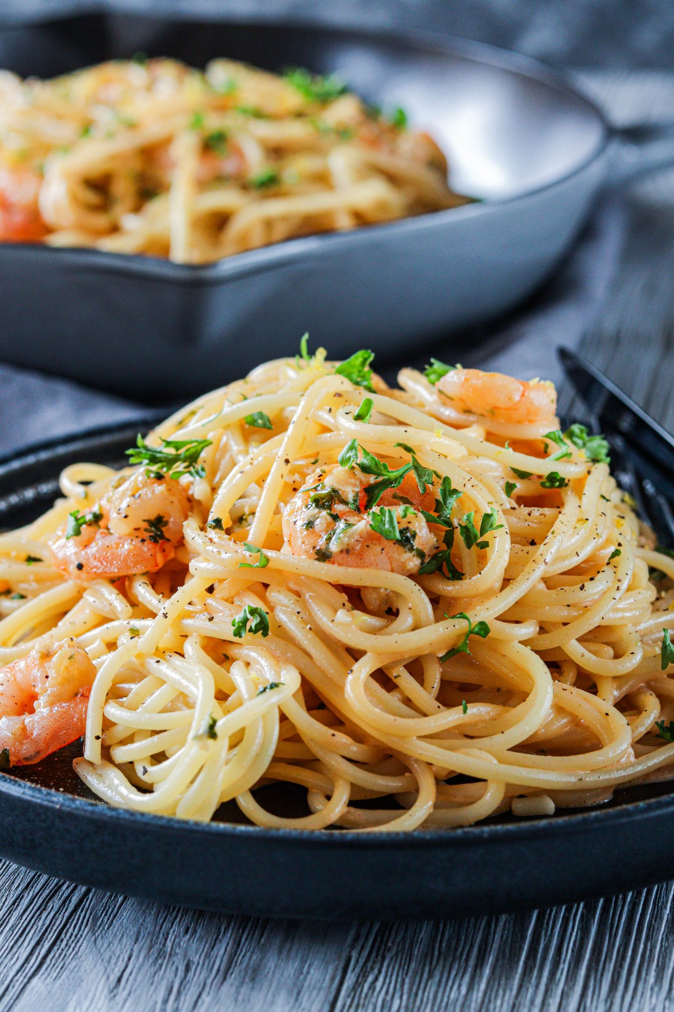 Pasta mit Garnelen in Tomaten-Sahnesauce – Food with Love – Thermomix ...