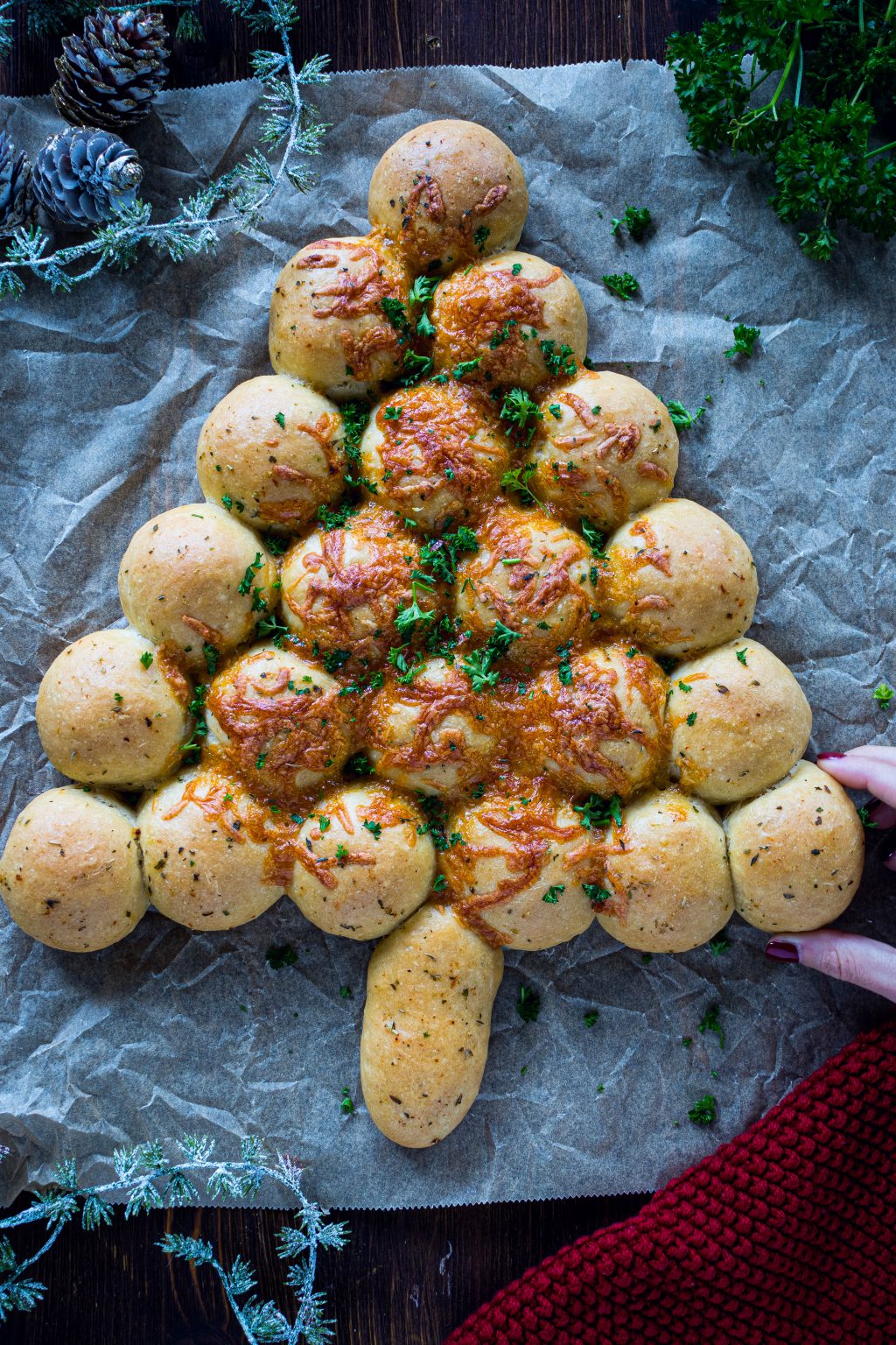 Christmas Tree | fluffiger Brötchen Tannenbaum – food with love