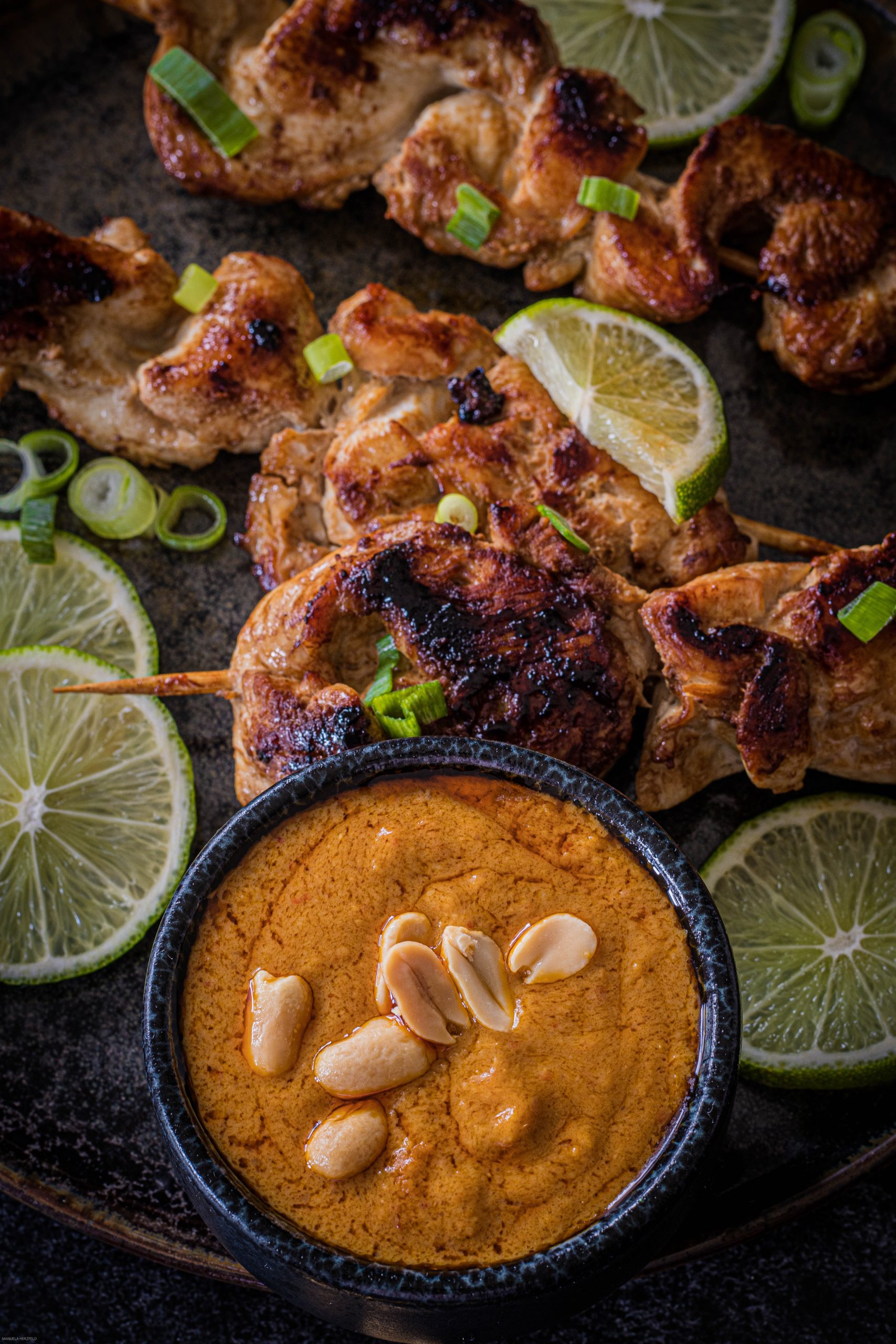 Hähnchen-Saté mit Erdnusssauce | Hähnchen-Satay – Food with Love ...